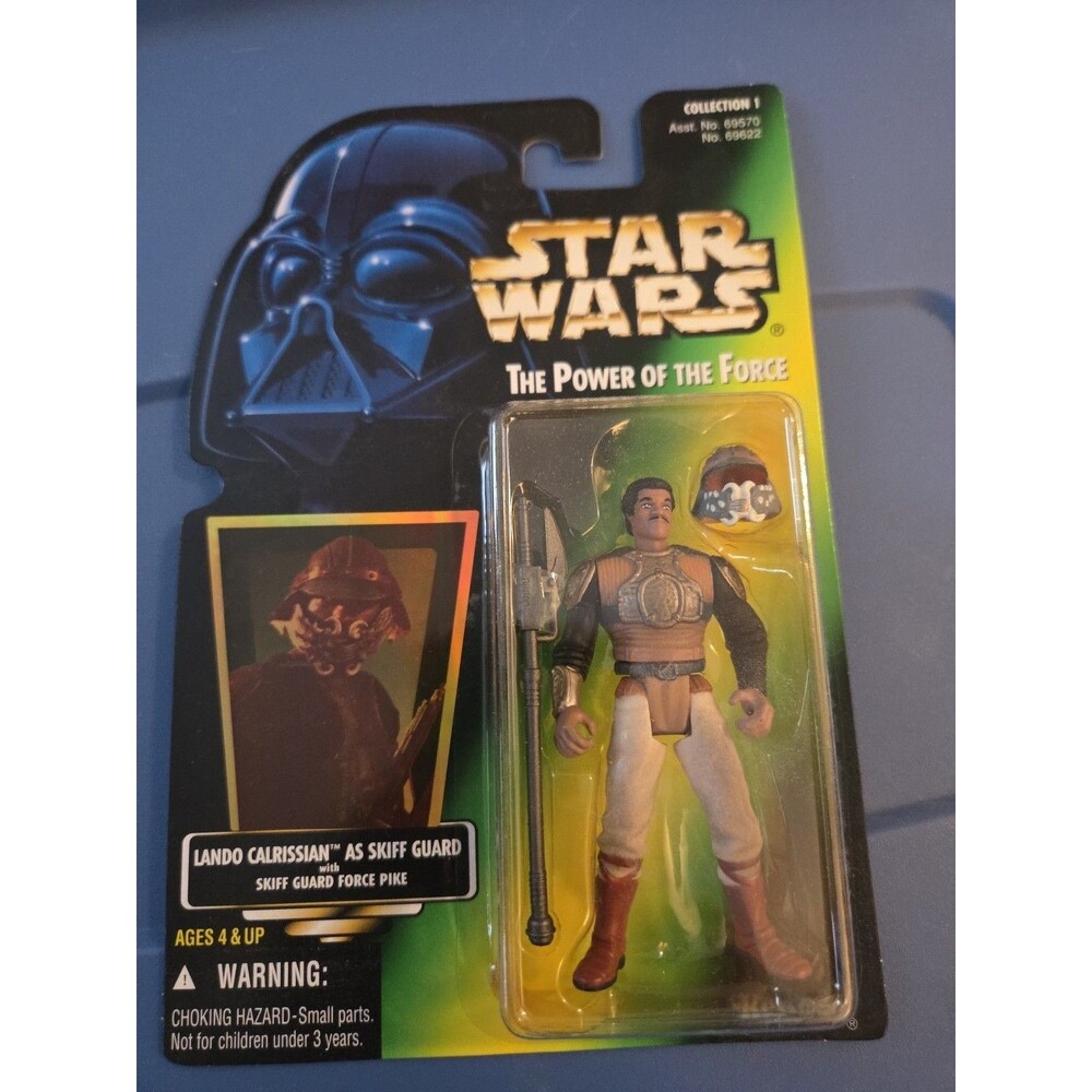 Action Figure NIB Kenner Green Star Wars POTF Lando Calrissian as Skiff Guard